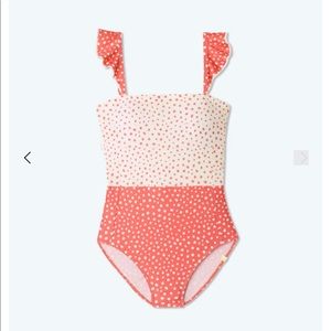 Summersalt The Ruffle Oasis Coral One Piece / Size 8